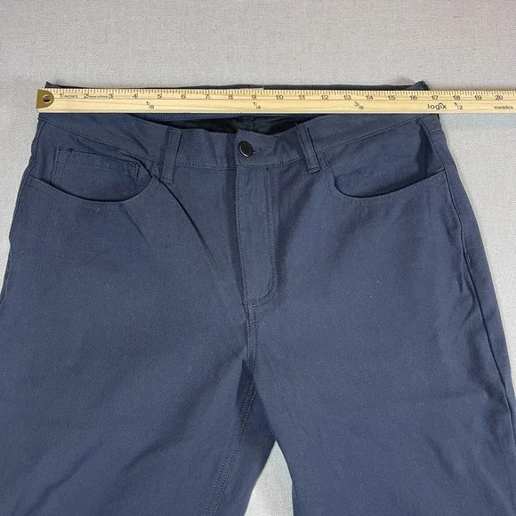 7 Diamonds Baron 5 Pocket Pants Mens Size 34x30 Navy Blue Straight Fit Stretch - Picture 10 of 11